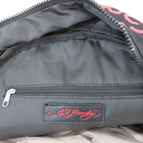 Ed Hardy Black and Red Checkered Backpack main image 5